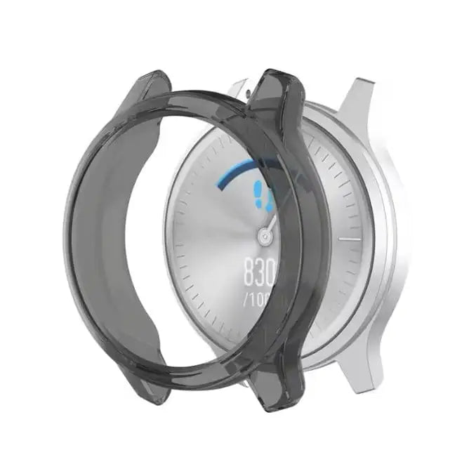 Black Habicare protective case for Garmin Vivomove Sport watch, providing durable coverage and protection for the device.