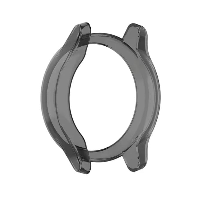 Black protective watch case for Garmin Vivomove Style, designed to safeguard the Garmin smartwatch from bumps and scratches.