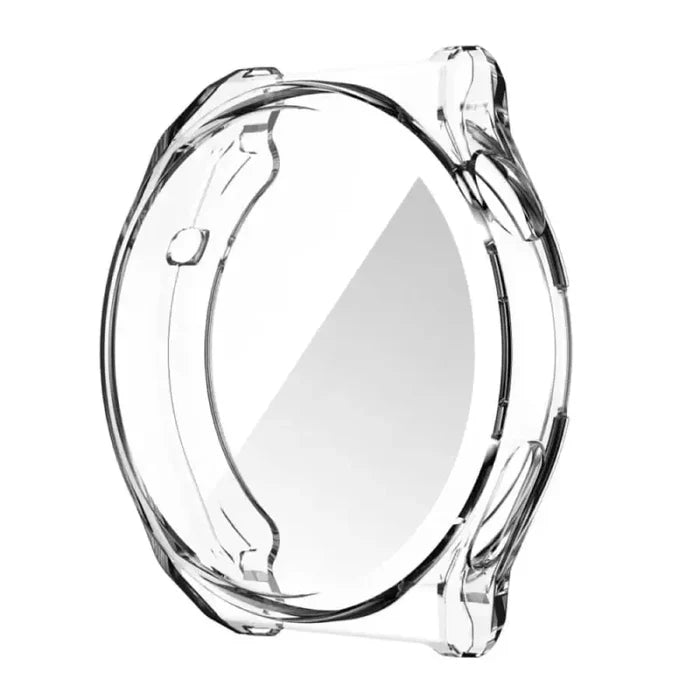 Clear Habicare protective case for Huawei GT3 42mm smartwatch, made of transparent material, designed to shield the device.
