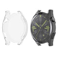 Clear protective watch case for Huawei GT3 46mm, made by That Watch Shop, showing the transparent, snug-fit design.
