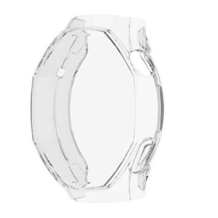 Clear protective watch case for Huawei GT5 Pro 46mm, designed to shield the smartwatch while showcasing its design.