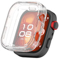 Clear protective case for Huawei Watch Fit 4 Pro, designed to shield the watch screen from scratches and impacts.