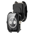 Black protective watch case for Oppo Watch 4 Pro, designed by That Watch Shop, shown fitted on the smartwatch.