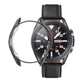 Black protective watch case for Samsung Galaxy Watch 3 (41mm), designed to safeguard the smartwatch from scratches and impacts.