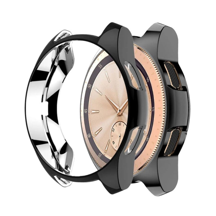 Black protective case for Samsung Galaxy Watch 42mm, designed to shield the smartwatch from scratches and impacts.