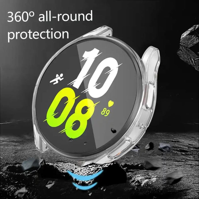 Clear protective case for Samsung Galaxy Watch 5 40mm, designed by That Watch Shop, showing the sleek, transparent watch cover.