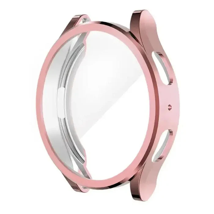 Habicare protective case for Samsung Galaxy Watch 6 40mm in rose gold, showing the fitted watch case with a sleek design.