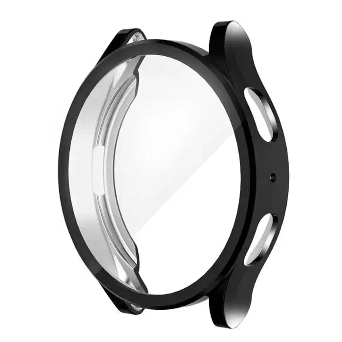 Black Habicare protective case for Samsung Galaxy Watch 6 (44mm), designed to shield and enhance the smartwatch.