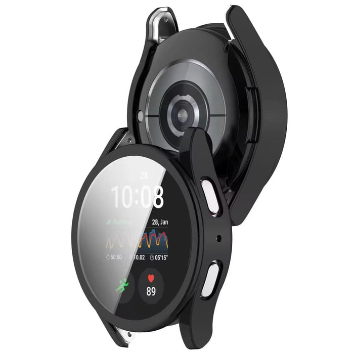 Black protective case for Samsung Galaxy Watch 7 40mm, designed to safeguard the smartwatch with a sleek, durable cover.