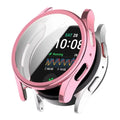 Habicare protective case for Samsung Galaxy Watch 7 40mm in rose gold, showing the stylish watch case on a smartwatch.