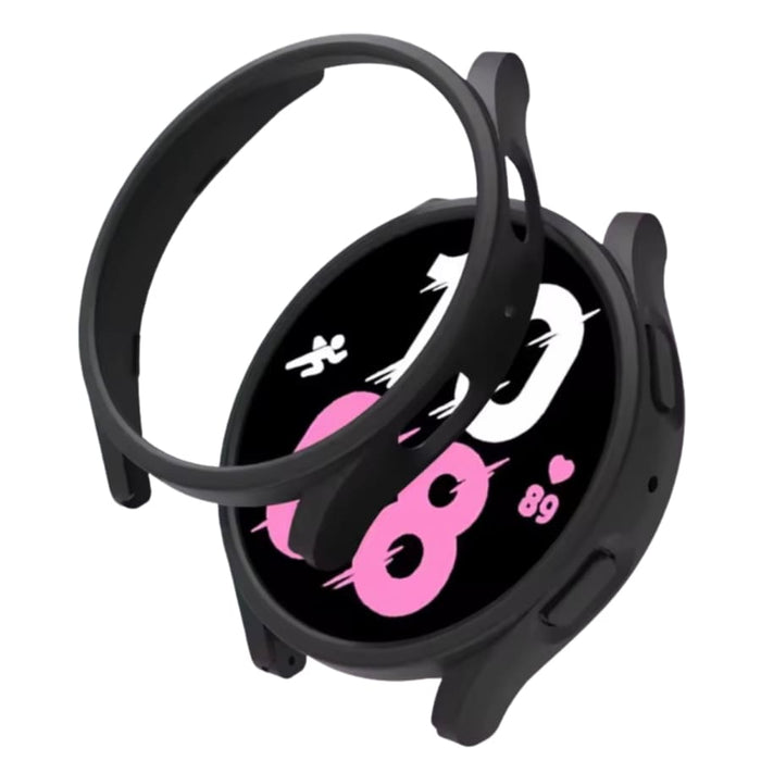 Black protective case for Samsung Galaxy Watch 7 (44mm), designed to shield the smartwatch from scratches and impacts.