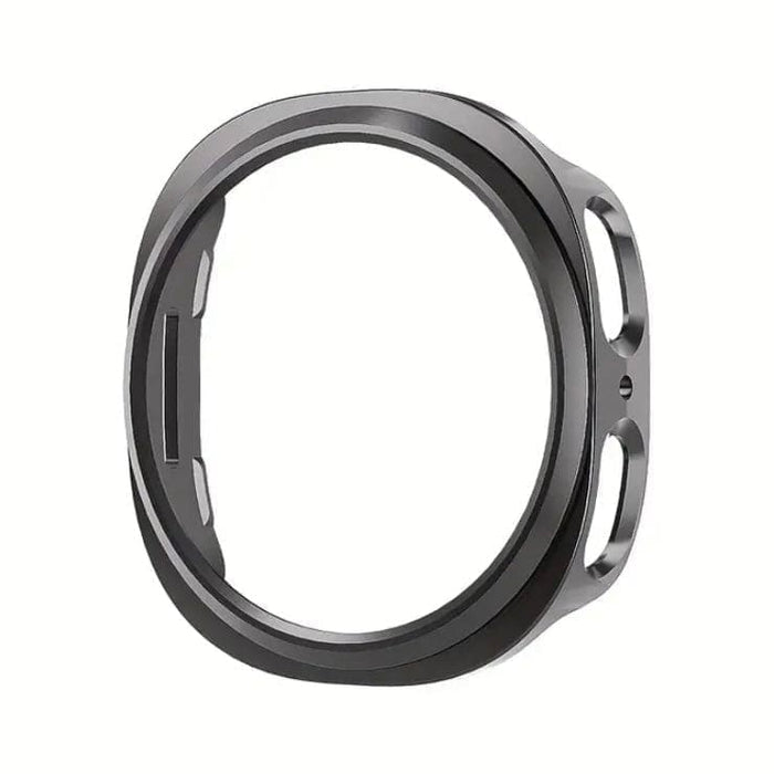 Black protective case for Samsung Galaxy Watch 8 (44mm), designed as a screen protector to guard the watch face.