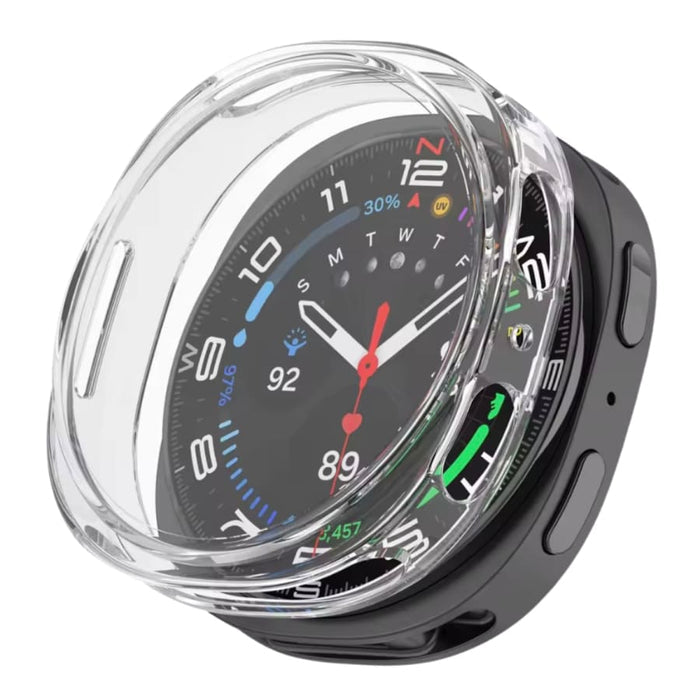 Clear protective case for Samsung Galaxy Watch 8 (44mm), designed to shield the watch screen with a durable, transparent cover.