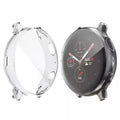 Clear protective case for Samsung Galaxy Watch Active 2 44mm by Habicare, showing the transparent watch cover with precise cutouts.