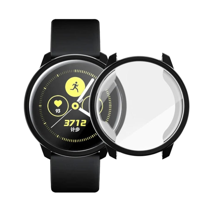 Black protective case for Samsung Galaxy Watch Active 40mm, designed to safeguard the watch with a snug fit.