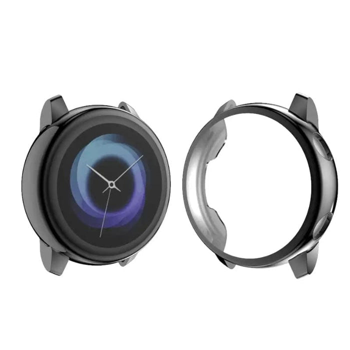 Black protective case for Samsung Galaxy Watch Active 40mm, designed to safeguard the watch from scratches and impacts.