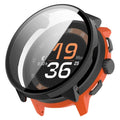 Black protective watch case for Suunto Run 2024 model, designed to safeguard the watch from impacts and scratches.
