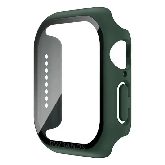 Dark green Habicare TWS protective case for Apple Watch SE 44mm Series, made to shield and personalize the smartwatch.