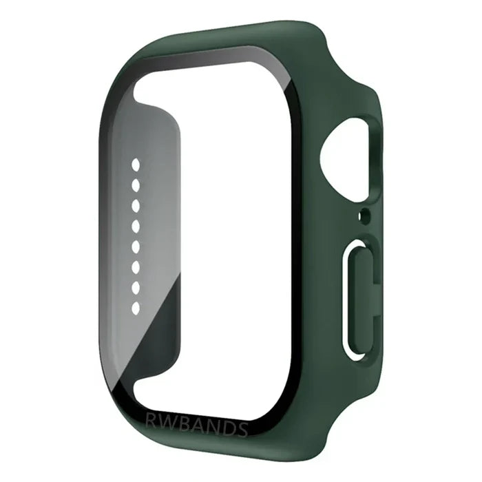 Habicare protective case for Apple Watch Ultra 49mm Series, TWS style, showing a sleek black silicone cover on the watch.