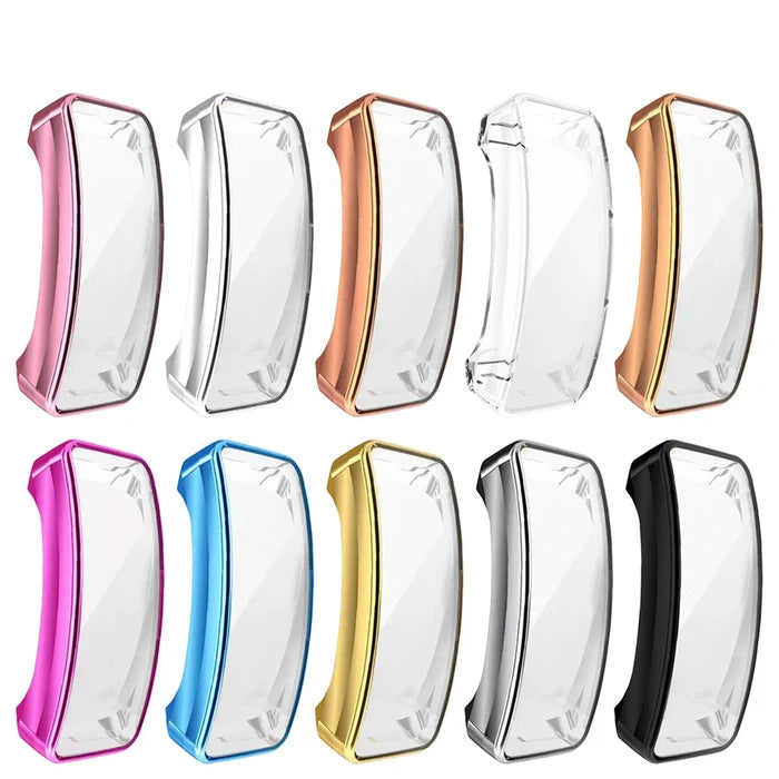 Habicare protective TWS case for Fitbit Inspire HR, showing a sleek, durable silicone cover fitting the fitness tracker.