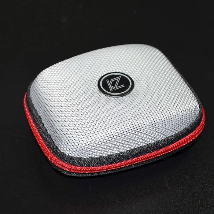 Black protective earphones case by 9eight5 for phone and tablet accessories, featuring a compact, durable design for storing earphones.