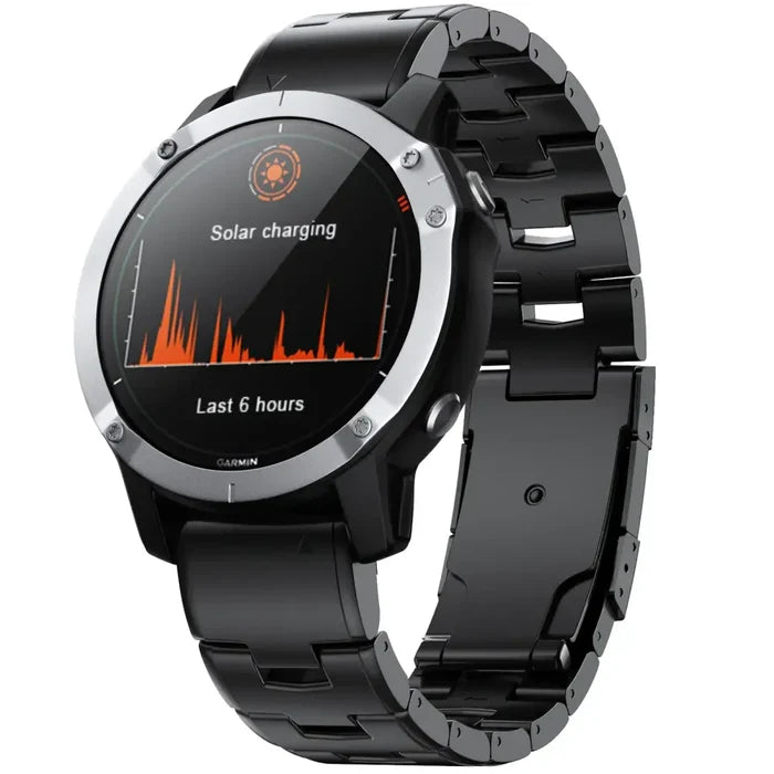 Habicare Quick Fit titanium strap for Garmin Fenix, Epix, Instinct series, 22/26mm TWS watch band in three colors.