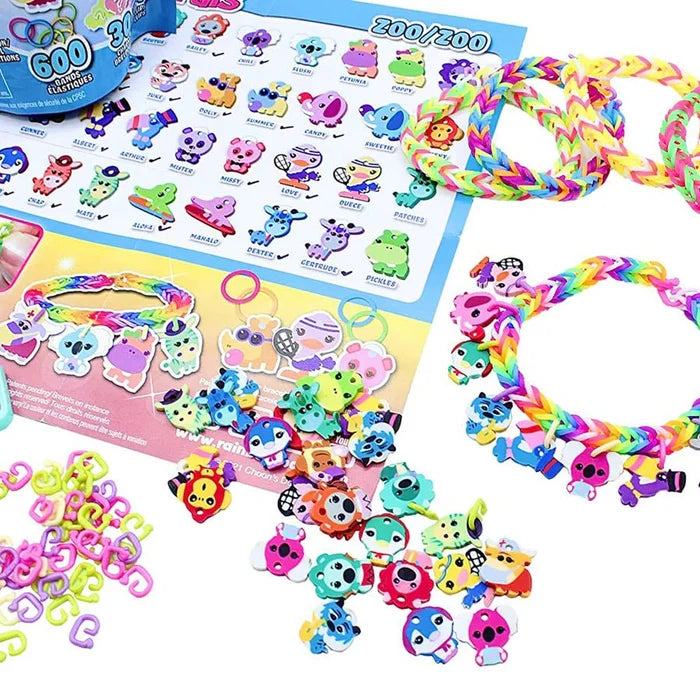 Rainbow Loom Loomi - Pals® Charm Bracelet Kit - Zoo - Owl & Goose Gifts