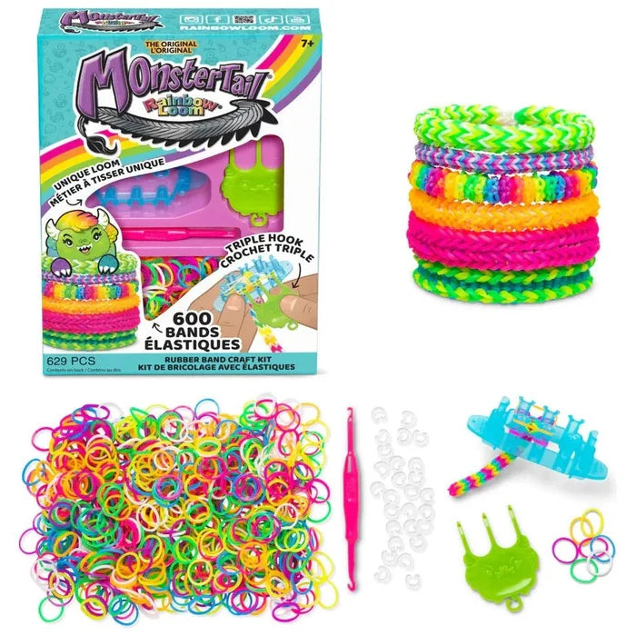 Rainbow Loom Monster Tail Bracelet Kit - Owl & Goose Gifts