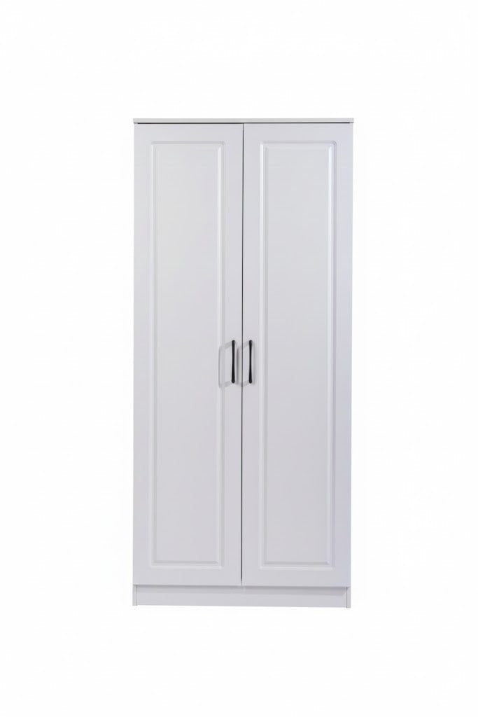 White Rebon wardrobe by sue-e furniture, showcasing a sleek modern wardrobe with clean lines and ample storage space.