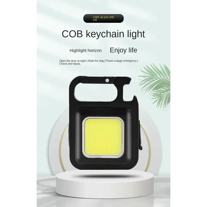 Black Habicare Rechargeable Mini LED Light, compact and portable with bright LED illumination for versatile use.