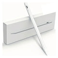 White Replacement Apple Pencil for 1st and 2nd generation iPads, shown resting on a tablet with a sleek design.