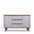 Retro-style dining cabinet from sue-e furniture featuring wood finish, storage compartments, and a vintage design for classic dining rooms.