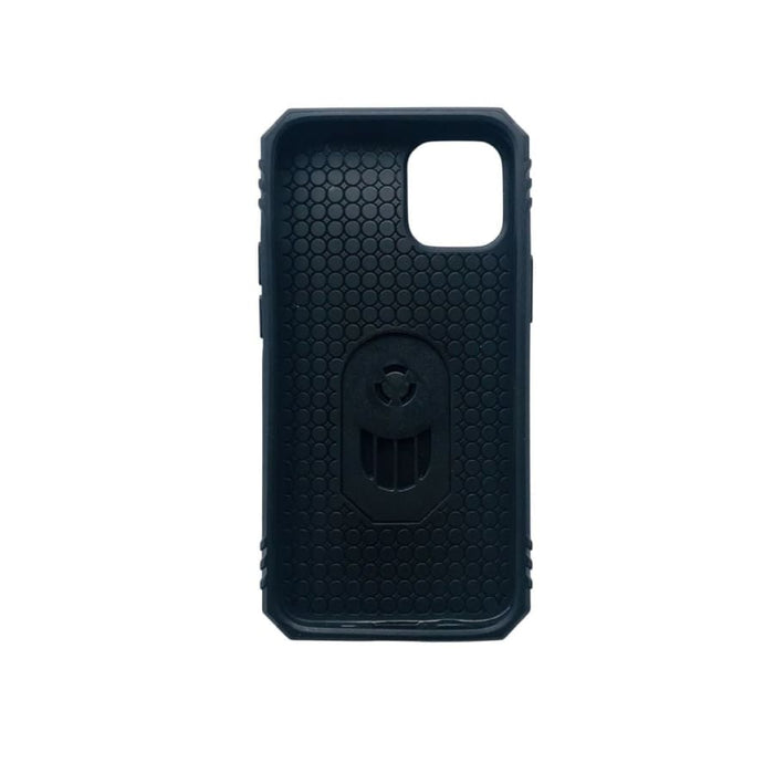 Black Rugged Armor case for iPhone 12 Mini (5.4”) by 9eight5, featuring a tough, protective design suited for daily use.