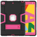 Black and rose red Rugged Case for iPad Series by 9eight5 from Habicare, featuring durable protective design and textured surface.