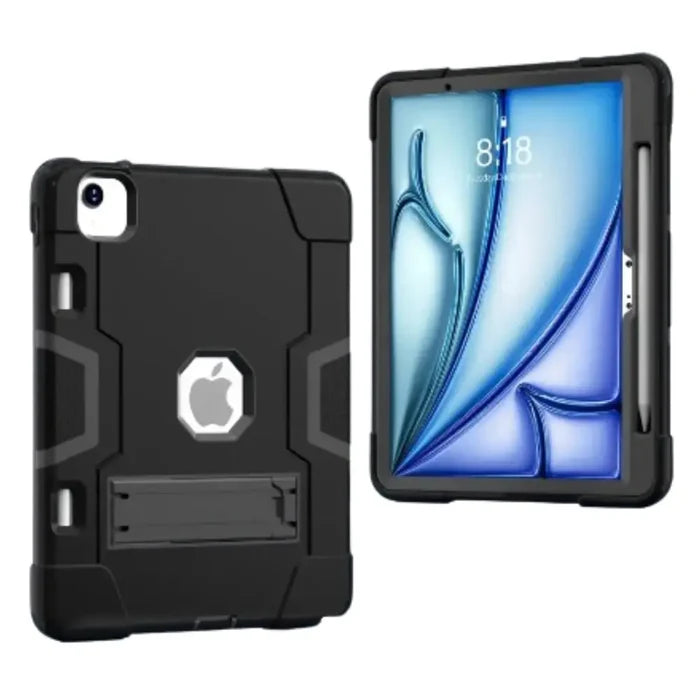 Black 9eight5 Rugged Case for iPad Series by Habicare, featuring durable protection and sturdy design for tablets.