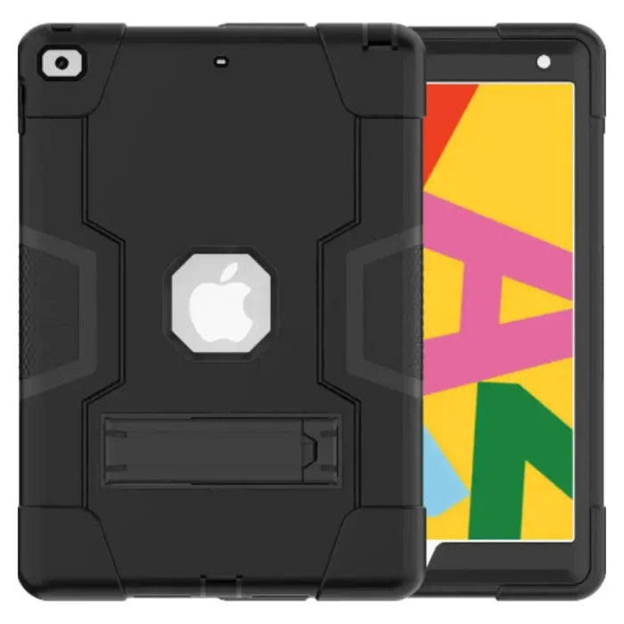Black Rugged Case for iPad Series by 9eight5 from Habicare, showing durable protective cover with textured surface.