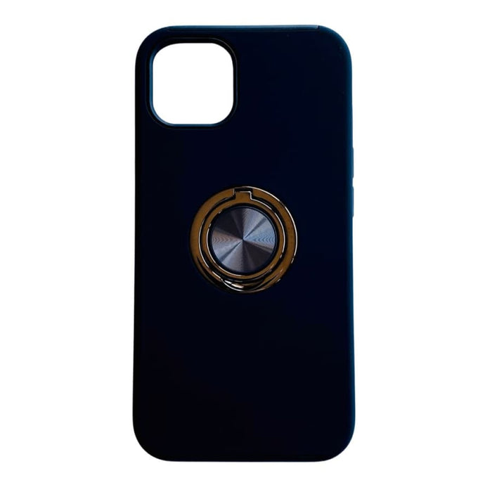Black Rugged Case for iPhone 13 and iPhone 13 Pro (6.1-inch) by 9eight5, featuring durable protective design.