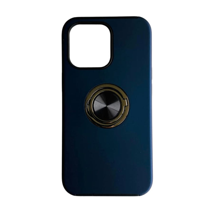 Navy rugged phone case for iPhone 13 and iPhone 13 Pro, durable protective cover by 9eight5 with textured design.