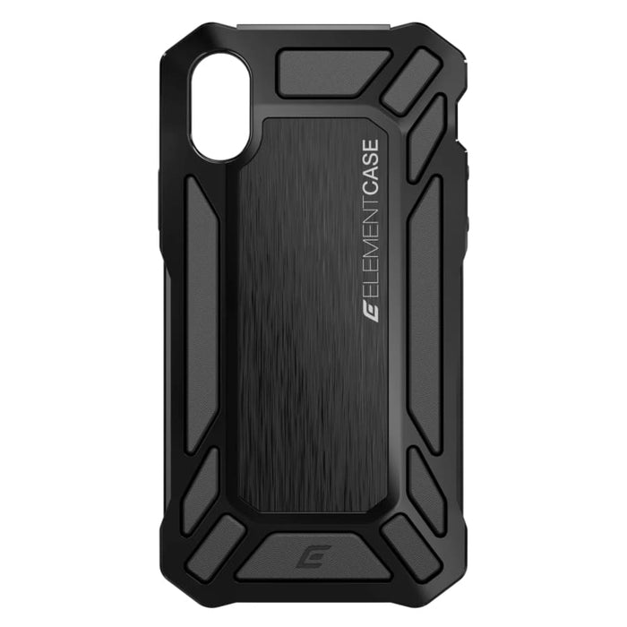 Black 9eight5 Rugged Case for iPhone SE (3rd and 2nd Gen) offering durable protection and a sturdy design.