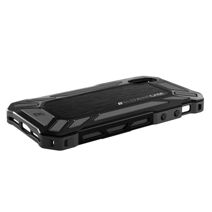 Black Rugged Case for iPhone SE (3rd and 2nd Gen) by 9eight5, showing durable protective design and textured surface.