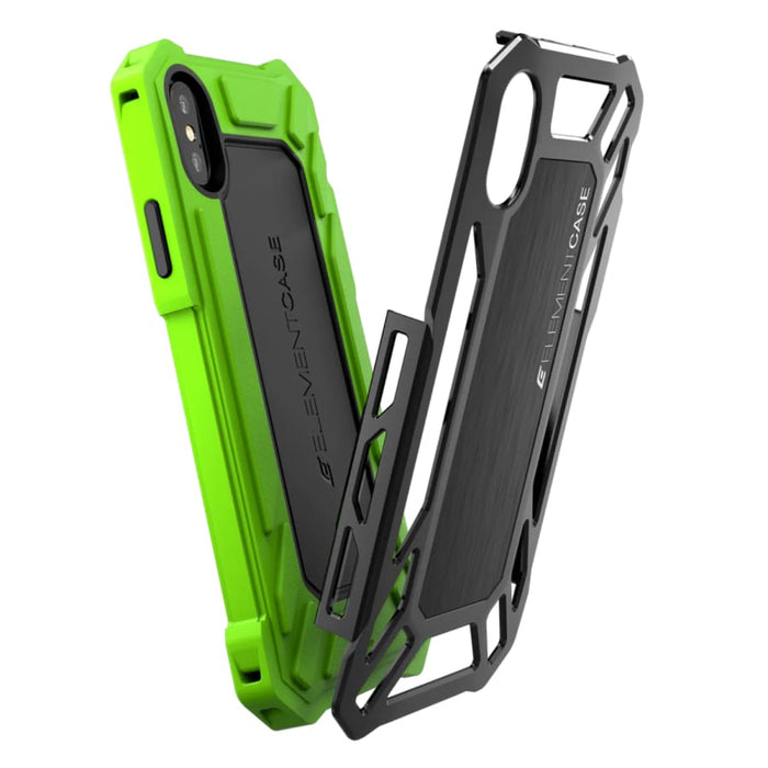 Green Rugged Phone Case for iPhone SE (3rd and 2nd Gen) by 9eight5, showing textured protective design and precise cutouts.