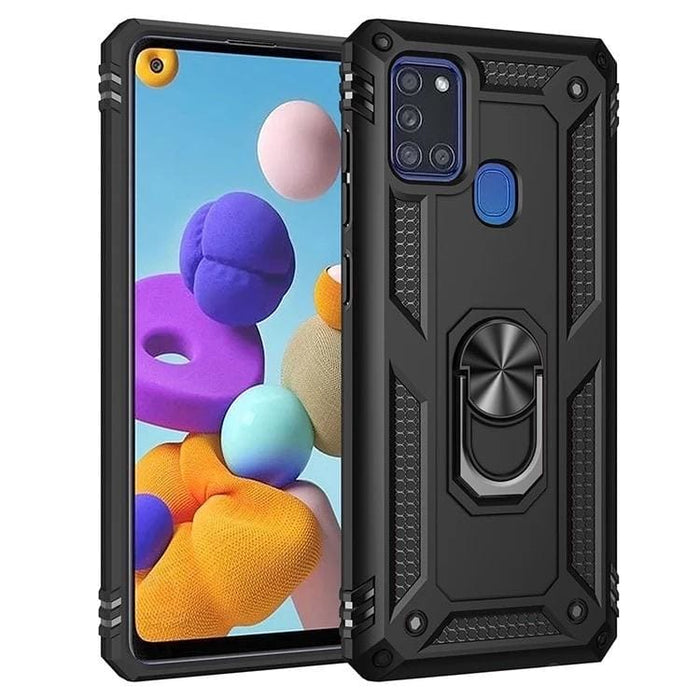 Durable Rugged Case for Samsung Galaxy A21s by 9eight5, showing reinforced edges and textured grip design.