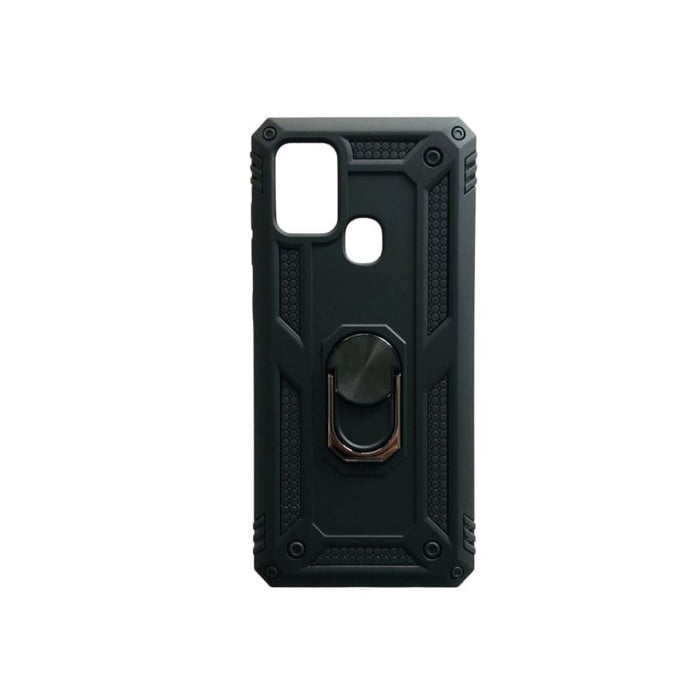 Durable Rugged Case for Samsung Galaxy A21s by 9eight5, showing textured black protective phone cover with reinforced edges.