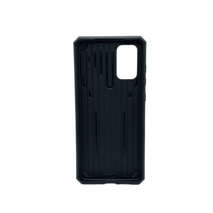 Durable 9eight5 Rugged Case for Samsung Galaxy S20 Plus, black protective phone case with textured grip and reinforced edges.