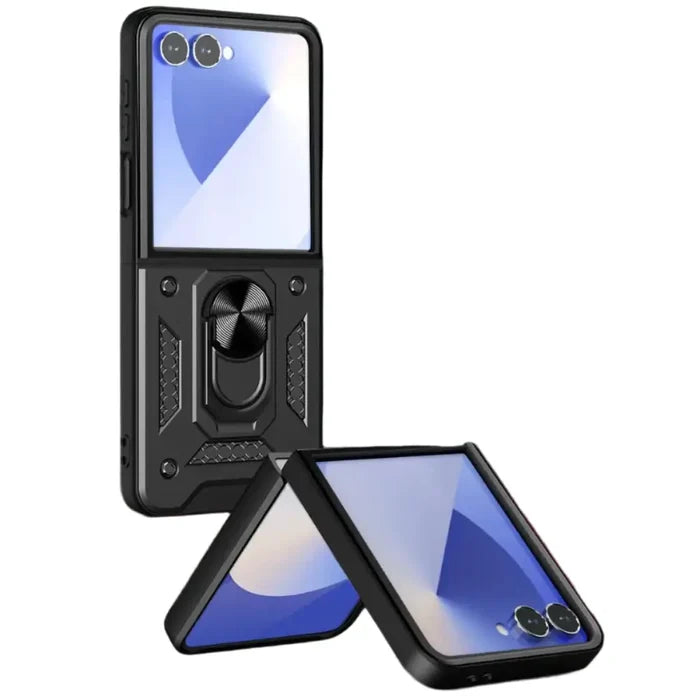 Habicare Rugged Military Grade Cover for Samsung Galaxy Z Flip7, available in nine colors, offers durable protection.