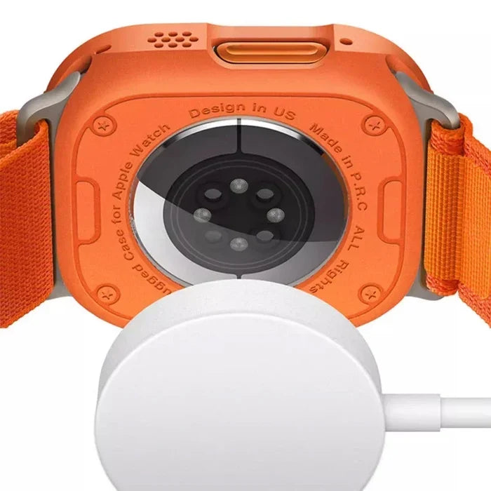 Habicare Rugged Watch Case for Apple Watch 42mm, 44mm, 45mm Series, protective TWS cover fitting securely over the smartwatch.