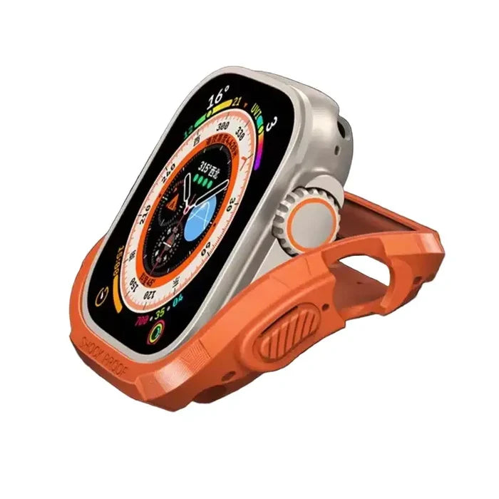 Habicare Rugged Watch Case for Apple Watch Ultra 2 49mm Series, protective TWS case with durable design.