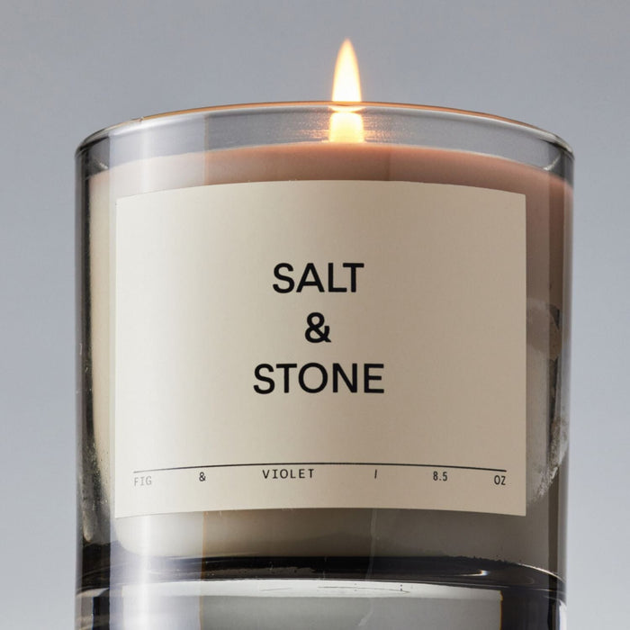 Salt & Stone Candle - Fig & Violet (240g) Candles Salt & Stone