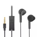 Wired Samsung earphones by 9eight5 with in-ear design and 3.5mm jack, suitable for phones and tablets.