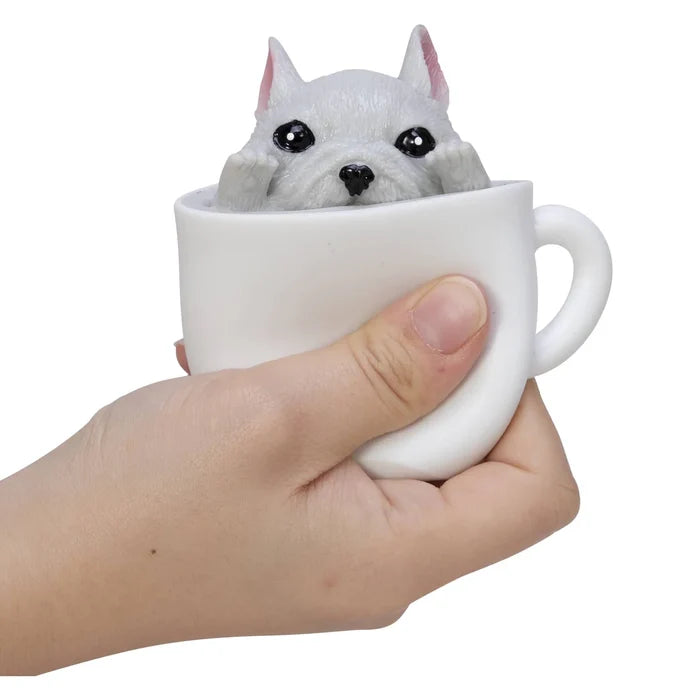 Schylling 2.5 Inch Pup in a Cup - Squishy Squeeze Fidget Toy